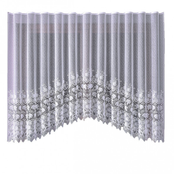 Firanka gotowa żakardowa 008984 - 160x320 cm - biały