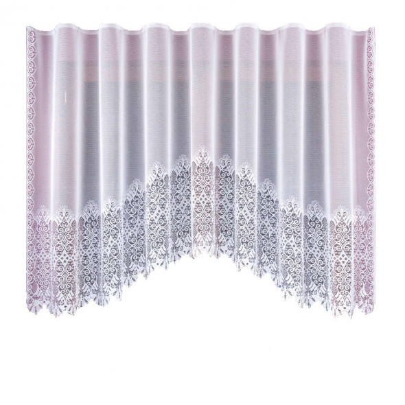 Firanka gotowa żakardowa 009164 - 160x420 cm - biały