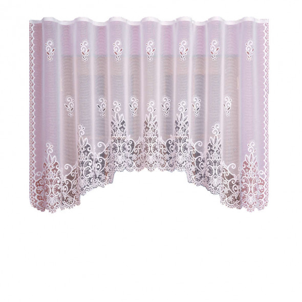 Firanka gotowa żakardowa 009165 - 140x320 cm - biały