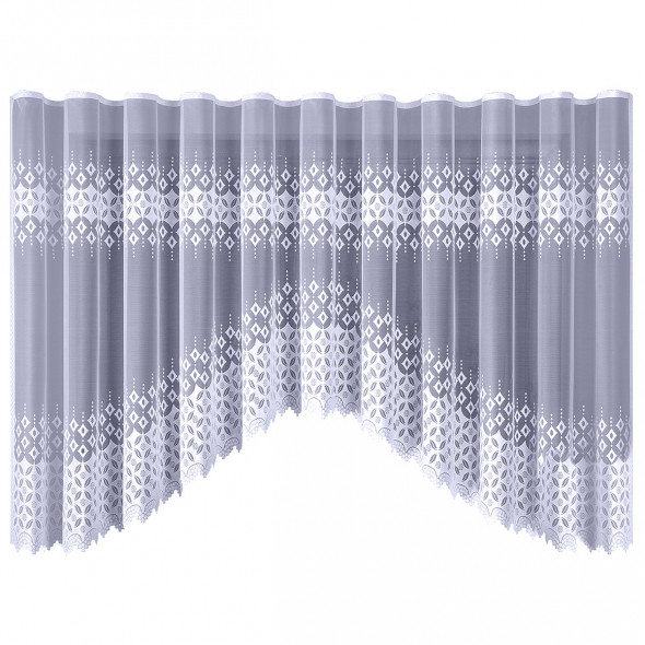 Firanka gotowa żakardowa 015659 - 160x420 cm - biały