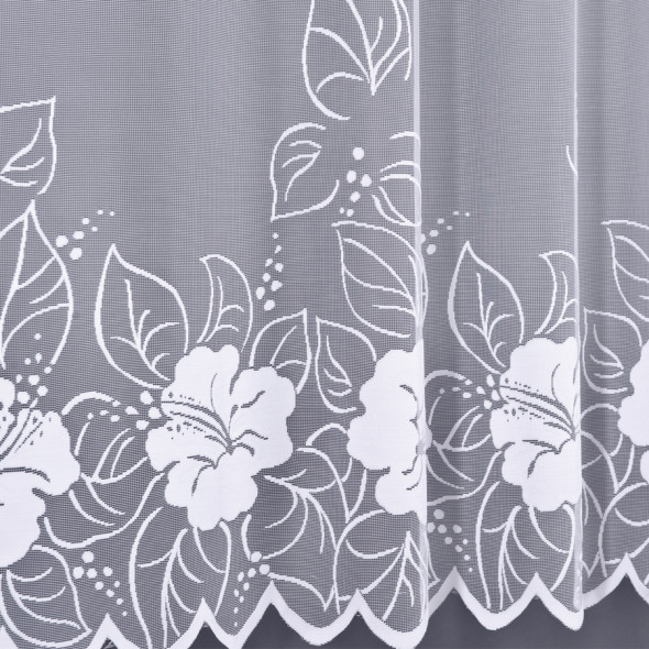 Firanka gotowa żakardowa 017175 - 160x300 cm - biały