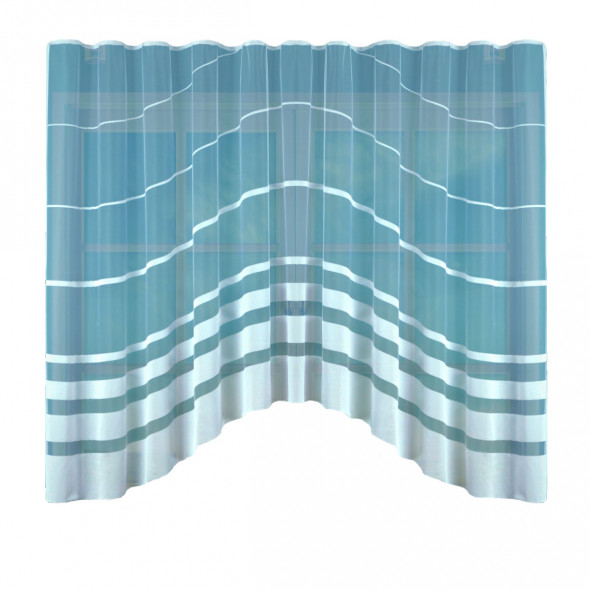Firanka gotowa żakardowa 018317 - 160x300 cm - biały