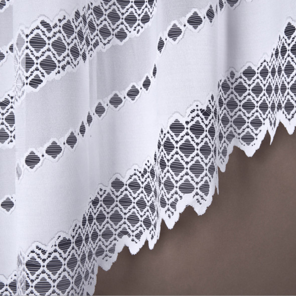 Firanka gotowa żakardowa 018669 - 160x440 cm - biały