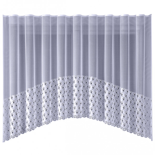 Firanka gotowa żakardowa 019210 - 160x300 cm - biały