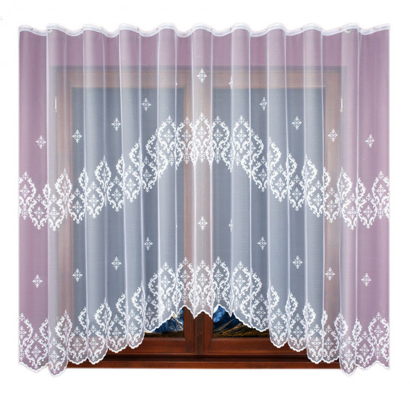 Firanka gotowa żakardowa 022470 - 160x330 cm - biały