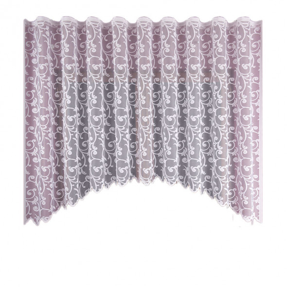 Firanka gotowa żakardowa 024031 - 160x340 cm - biały