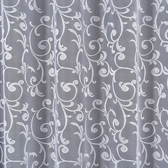 Firanka gotowa żakardowa 024031 - 160x450 cm - biały