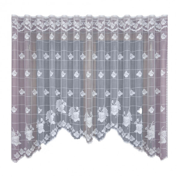 Firanka gotowa żakardowa 090787 - 160x300 cm - biały