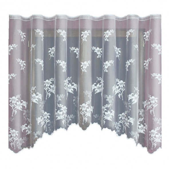 Firanka gotowa żakardowa 092035 - 160x300 cm - biały