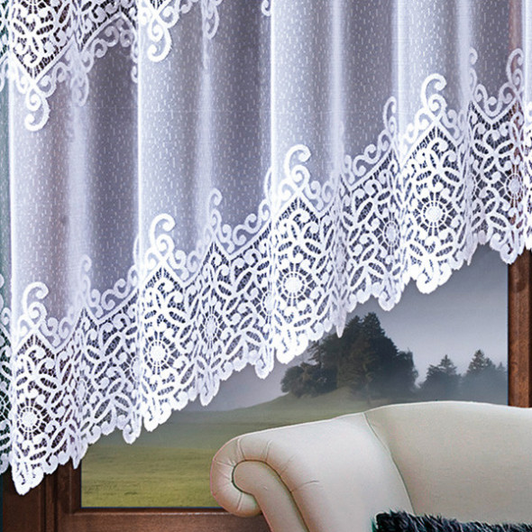 Firanka gotowa żakardowa 316330 - 160x320 cm - biały