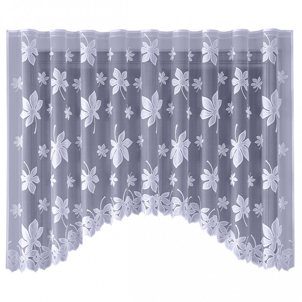 Firanka gotowa żakardowa 618150 - 120x250 cm - biały