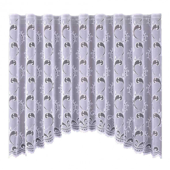 Firanka gotowa żakardowa 638027 - 160x500 cm - biały