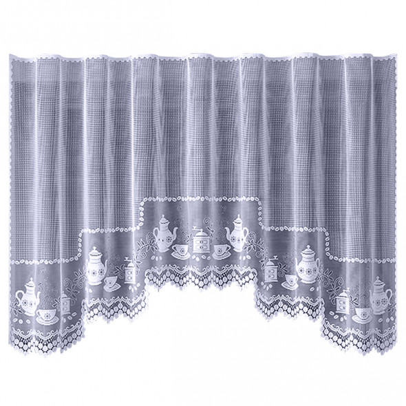 Firanka gotowa żakardowa 660055 - 140x260 cm - biały