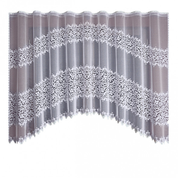 Firanka gotowa żakardowa 661016 - 150x300 cm - biały