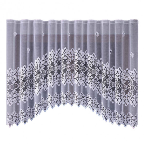 Firanka gotowa żakardowa 661027 - 160x310 cm - biały