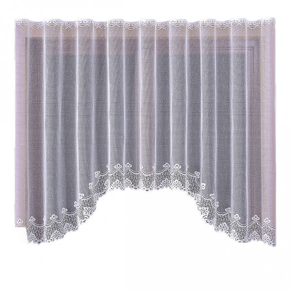 Firanka gotowa żakardowa 671028 T - 160x300 cm - biały