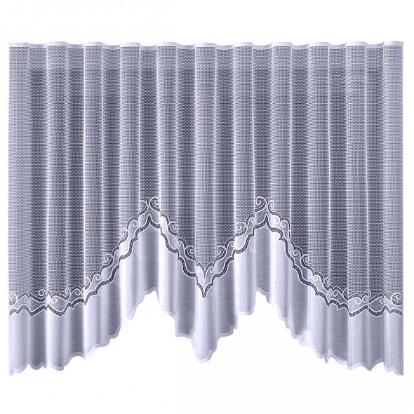 Firanka gotowa żakardowa 680004 - 160x450 cm - biały