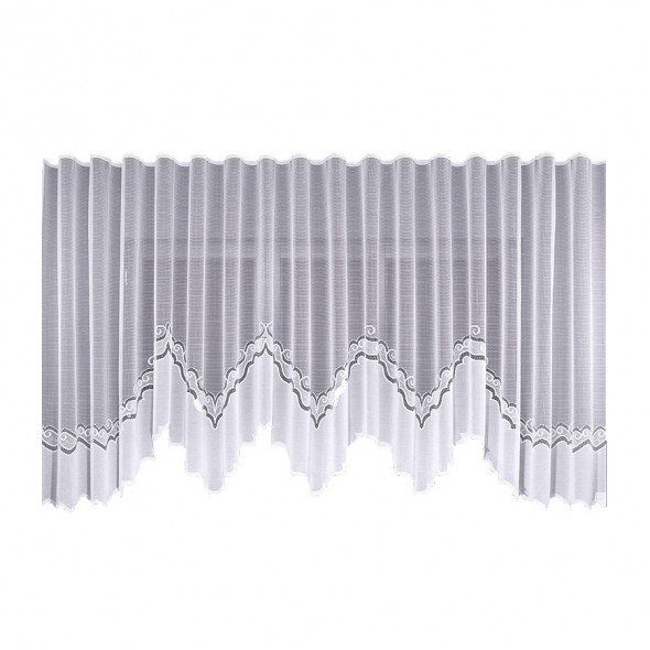 Firanka gotowa żakardowa 680004 - 160x550 cm - biały