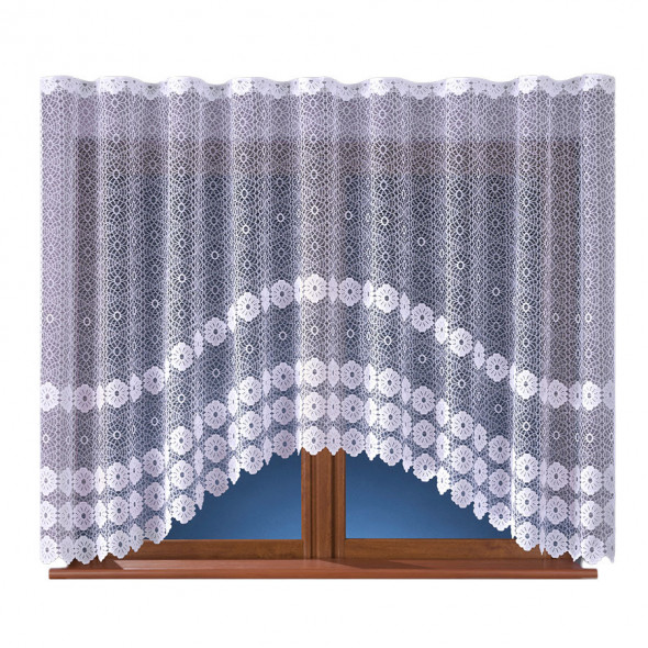 Firanka gotowa żakardowa 683813 - 160x300 cm - biały
