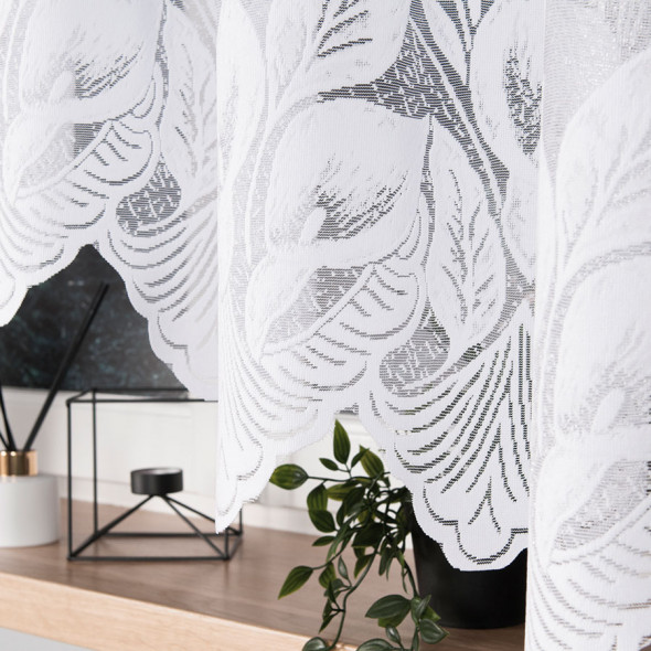 Firanka gotowa żakardowa KANTANA - 160x300 cm - biały
