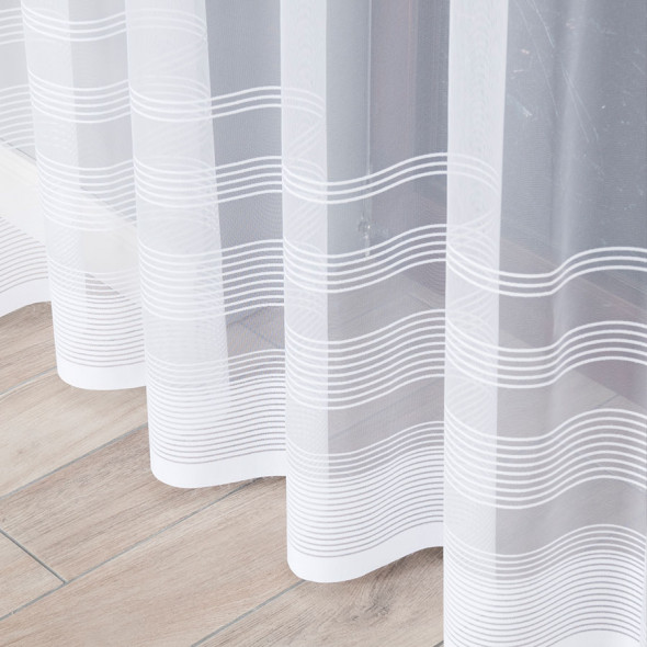 Firanka gotowa żakardowa MILKA - 250x200 cm - biały