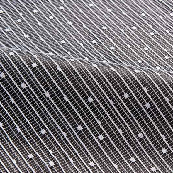 Firanka nowoczesna 000201 - wysokość 80 - biały