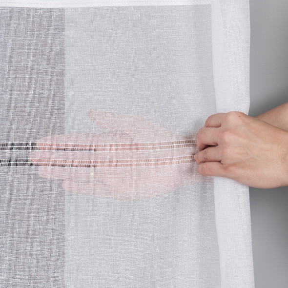 Firanka nowoczesna 018265 OLO - wysokość 290 cm - biała