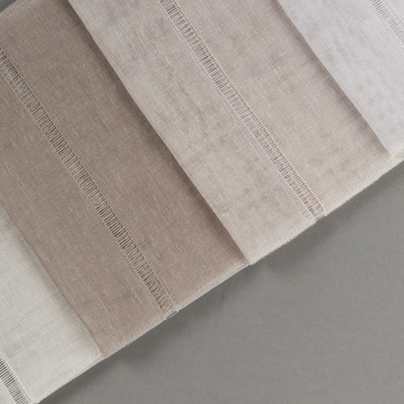 Firanka nowoczesna z ołowianką 015101-006 - wysokość 290 cm - kremowa