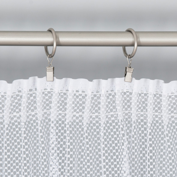 Firanka żakardowa 004141 - wysokość 250 cm - biały