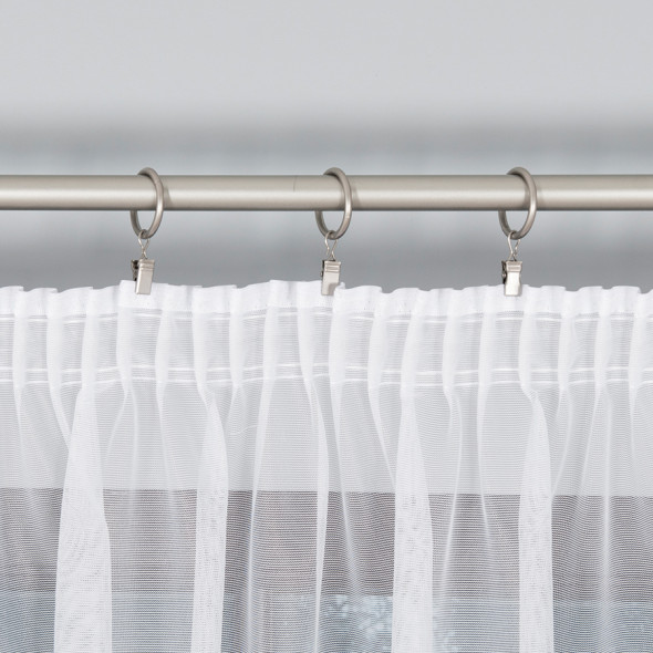 Firanka żakardowa 018601 - wysokość 250 cm - biały