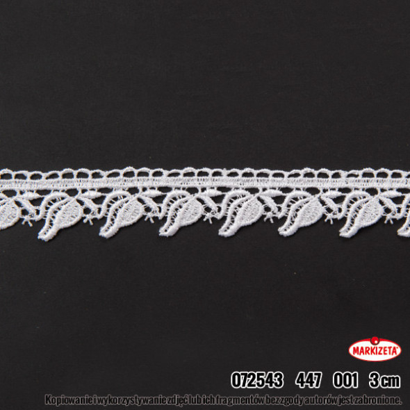 Gipiura 072543 T - wysokość 3 cm - biały