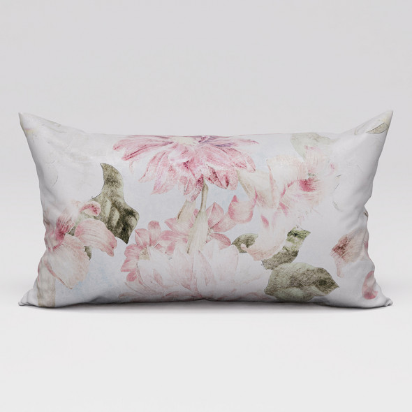 Poszewka dekoracyjna HOWERA VELVET - 30x50 cm - róż pudrowy