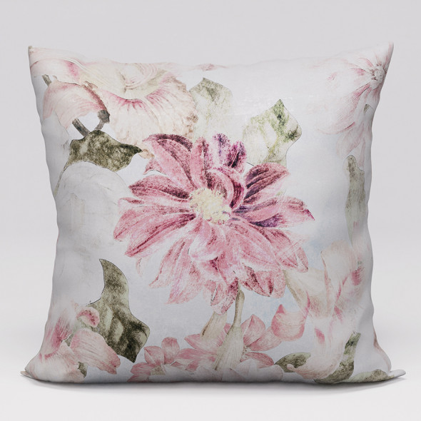 Poszewka dekoracyjna HOWERA VELVET - 50x50 cm - róż pudrowy