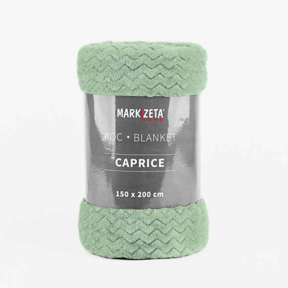 Komfortowy koc CAPRICE - 220x200 cm - miętowy