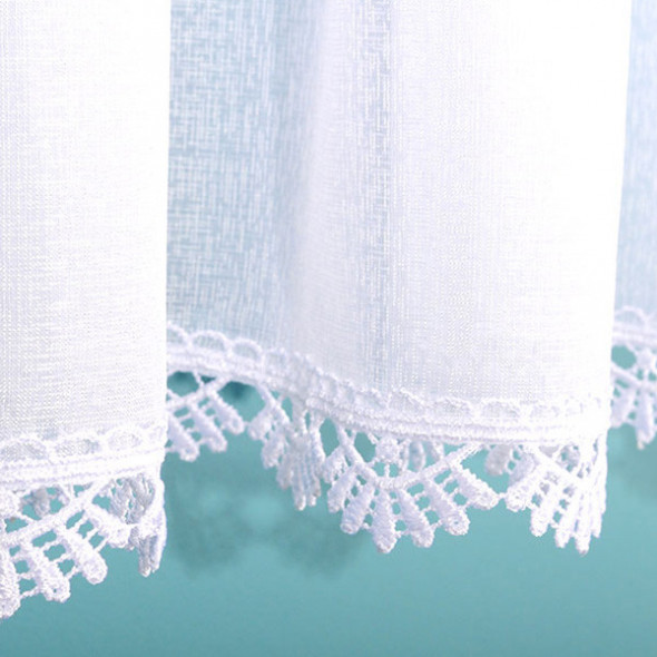 Komplet kuchenny szyty sable FABIANA - 80x300 cm + (50x150 cm)*2 - biały