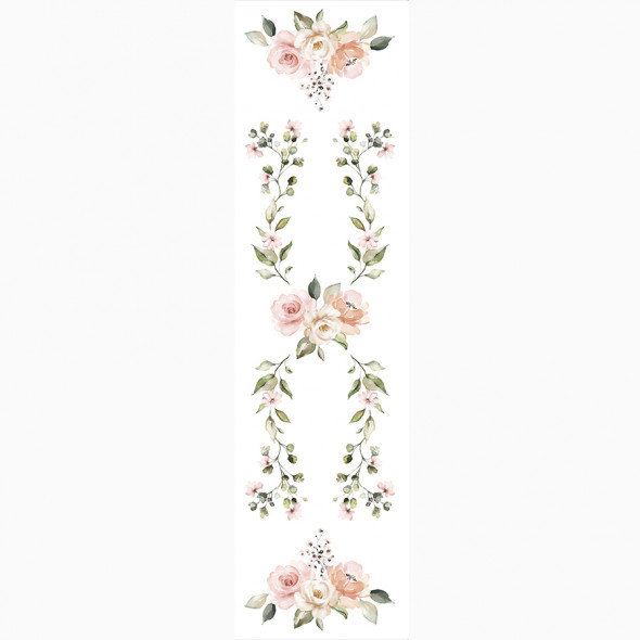 Bieżnik wodoodporny LANOSA - 38x140 cm - różowy