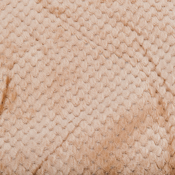 Miękki koc CHARM - 220x200 cm - beżowy