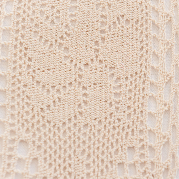 Obrus gipiurowy ROSA - 85x85 cm - natural