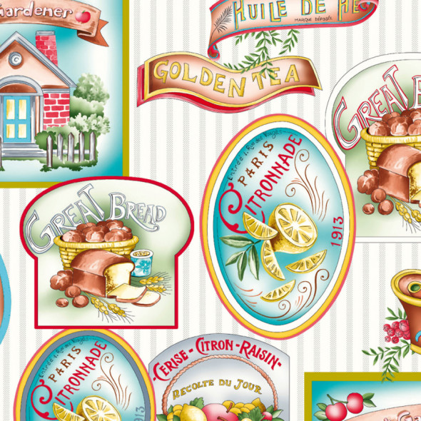 Obrus wodoodporny GARDEN - 130x160 cm - odcienie pomarańczu