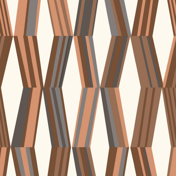 Obrus wodoodporny IKSY - 110x160 cm - ecru/odcienie brązu