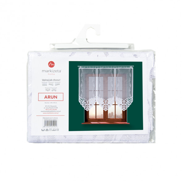 Panel żakardowy ARUN - 250x90 cm - biały