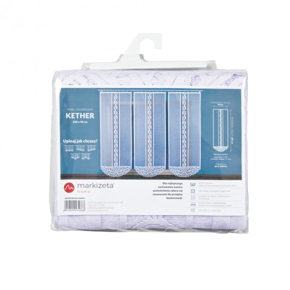 Panel żakardowy KETHER - 120x60 cm - biały