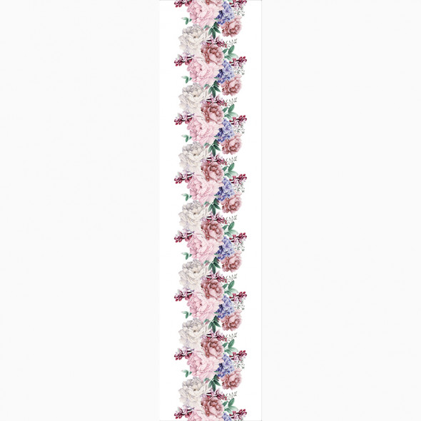 Bieżnik wodoodporny PEONI - 38x160 cm - 001