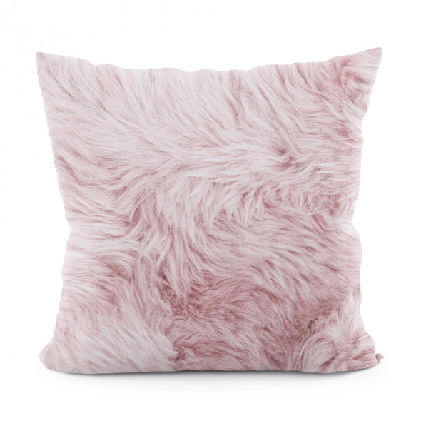 Poszewka dekoracyjna FUTERKO VELVET - 40x40 cm - różowy