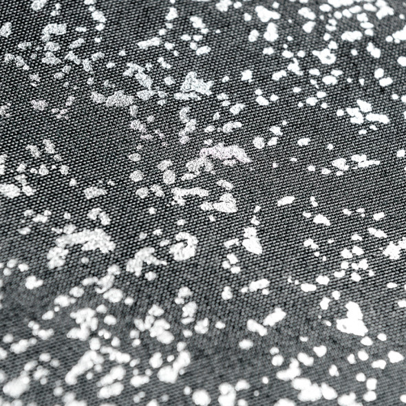 Poszewka dekoracyjna LUNA - 30x50 cm - grafitowy ze srebrnym nadrukiem