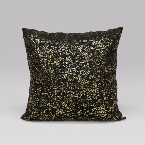 Poszewka dekoracyjna LUNA - 40x40 cm - czarny/złoty