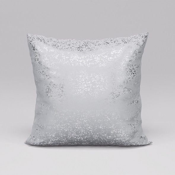 Poszewka dekoracyjna LUNA - 40x40 cm - szary/srebrny