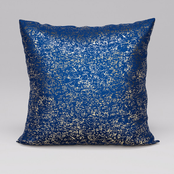Poszewka dekoracyjna LUNA - 45x45 cm - granatowy/złoty