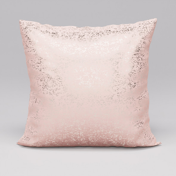 Poszewka dekoracyjna LUNA - 45x45 cm - pudrowy róż/szampański