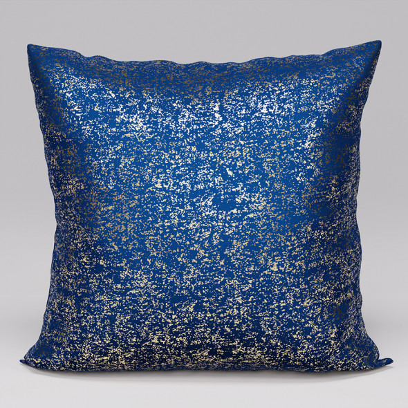 Poszewka dekoracyjna LUNA - 50x50 cm - granatowy/złoty